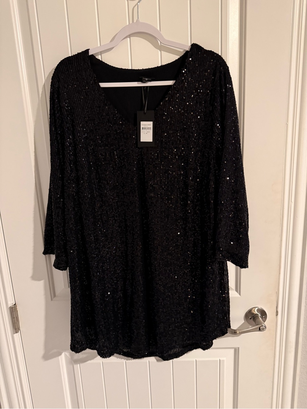 Nanabi Kollektion Sequin Starburst Top – Black – Size 18